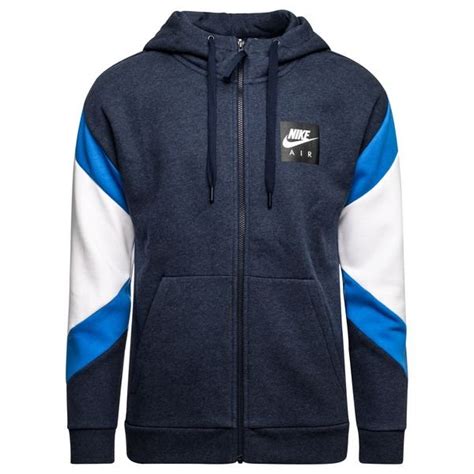 nike nsw kapuzenjacke fleece air navy blau weiß|Pullover von Nike NSW .